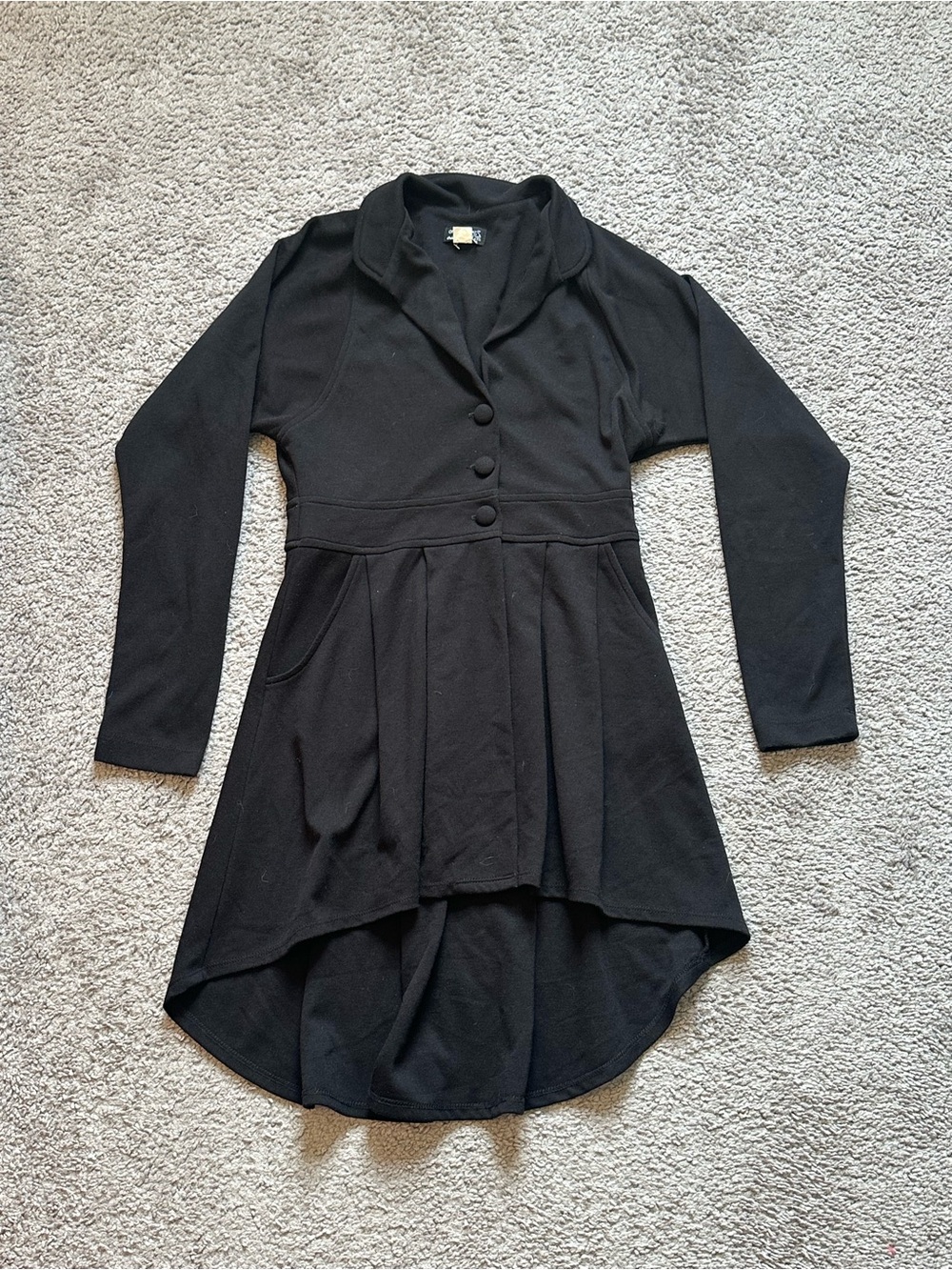 Y2K Only Hearts by Helena Stuart Black Fit & Flare Mini Dress or Cardigan S